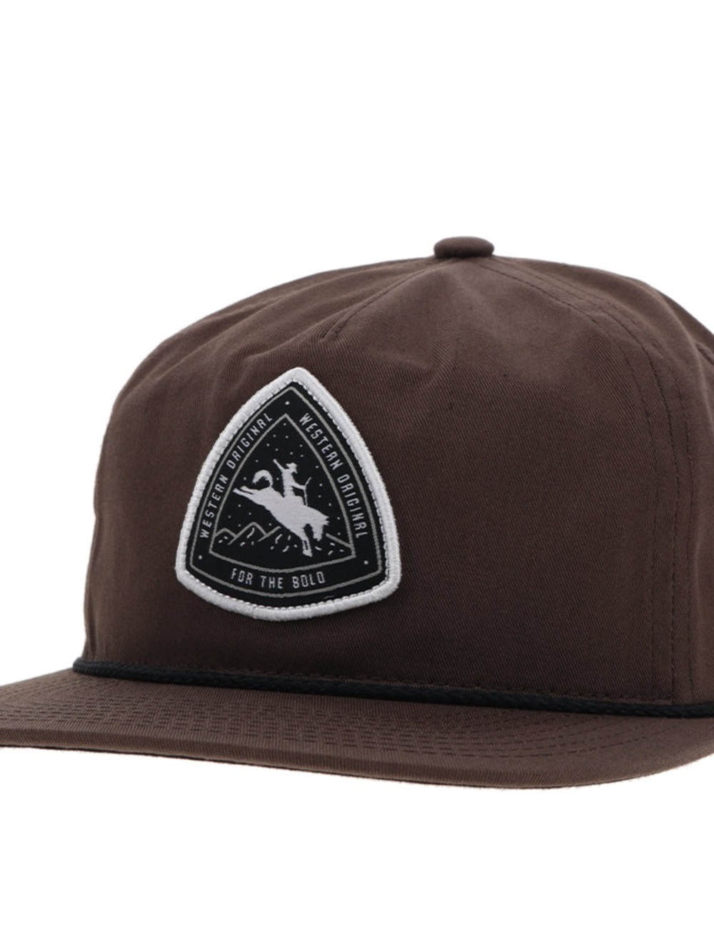 Hooey "SUMMIT" ROUGHY HAT BROWN W/BLACK & WHITE PATCH